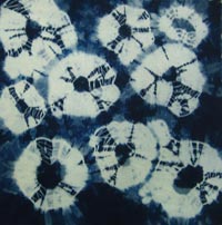 Shibori Indigo Dyeing