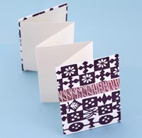 accordian book
