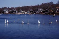Model Boat Show race, Eel Pond
