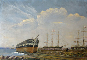 Launching the Commodore Morris