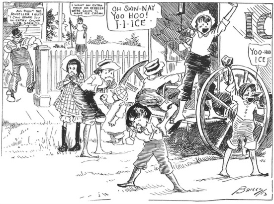 An ice wagon